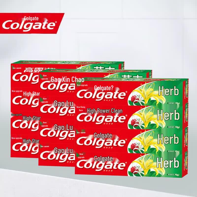 Colgate Fresh Mint & Herbal Toothpaste Family Pack
