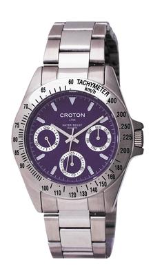Watch Multifunction 10 ATM Water Resistant Silver [Croton] RT-702M-04 Men's