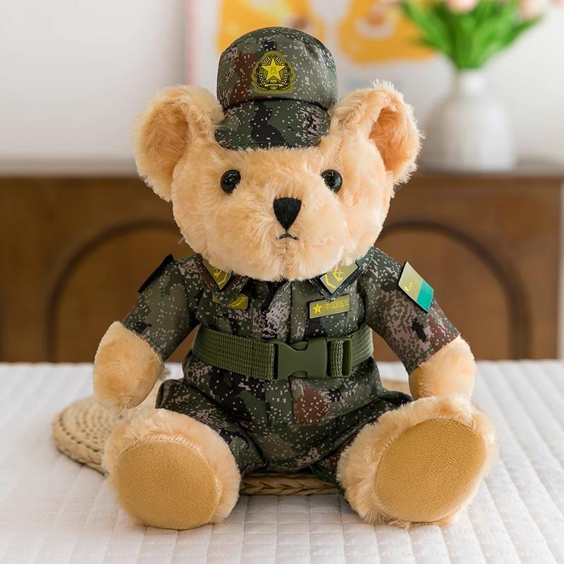 

Камуфляжный Мишка Вооружённой Полиции Кукла Силы Вооружённой Полиции Морской Пехоты Кукла Плюшевая Игрушка Военная Любовь 25cm