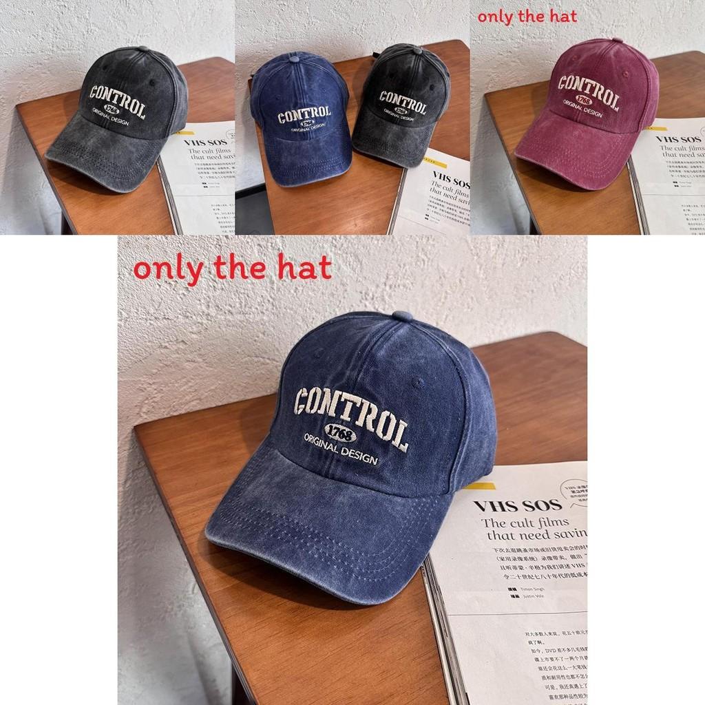 Street Style Retro Letter Embroidery Neutral Baseball Cap For Sun Protection And Casual Style