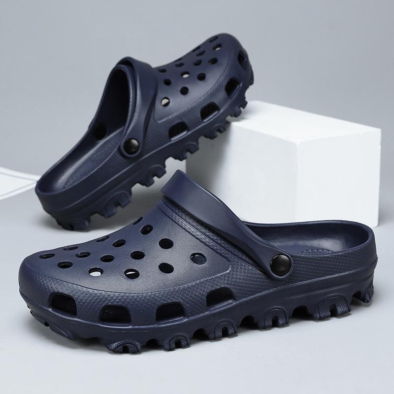 

Большие размеры летние тапочки легкие белые женские сандалии на платформе EVA мягкие шлепанцы дизайнерские сандалии мужские тапочки пляжная обувь 49 темно-синий