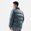 Li Ning Fitness Series Water-Resistant Solid Color Stand Collar Zipper Comfortable Breathable Short Down Jacket Men jackets Dark-Blue AYMV769-4