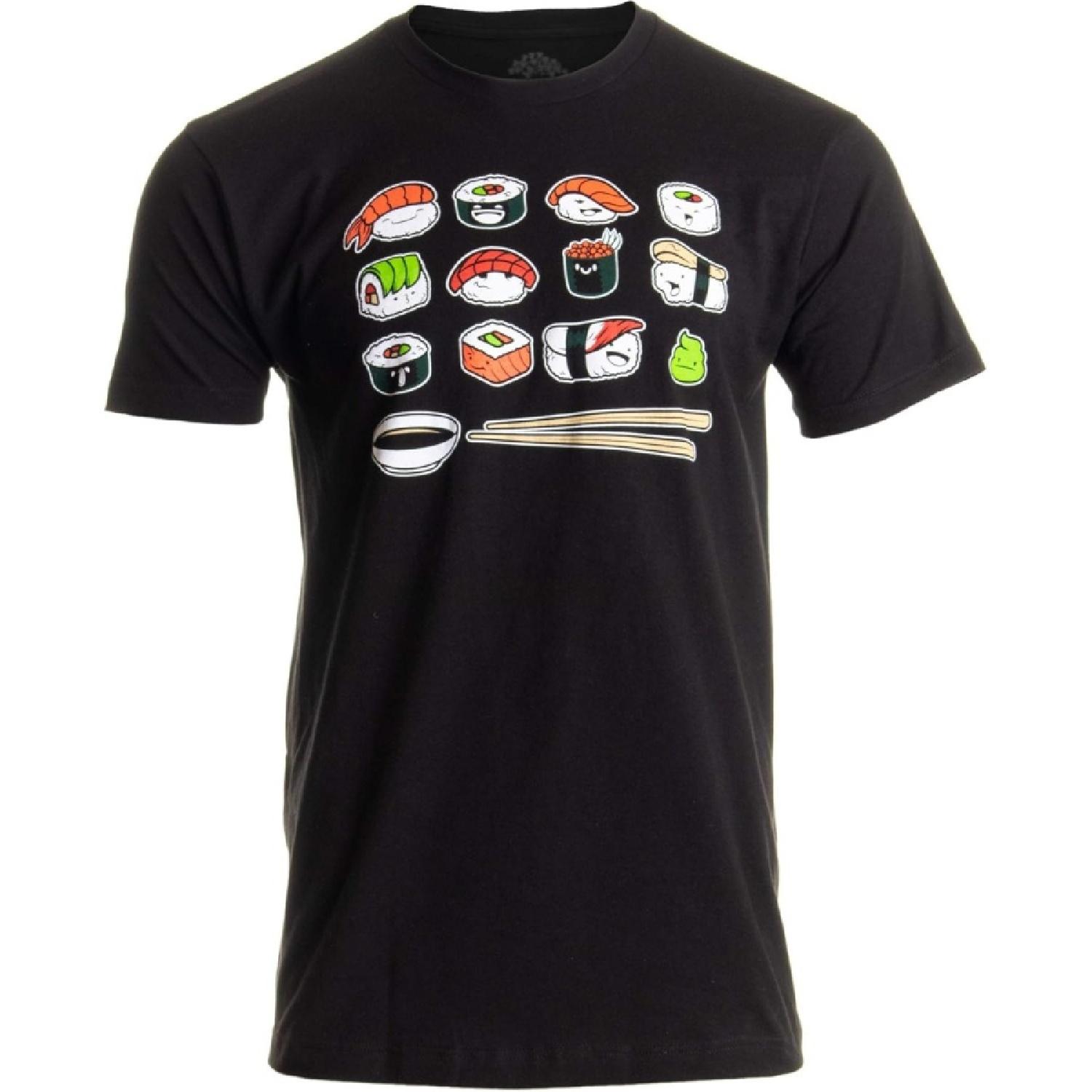 Happy Sushi _ Funny, Cute Fun Japanese Food Go Rice Art for Men Women T-Shirt XXXXXL разноцветный