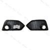 2PCS For Honda Civic Hatchback 2017 2018 2019 Front Bumper Fog Lamp Light Trim Frame Shell Cover Lid Bezel 71108-TGG-A20