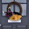 Halloween Dead Branch Rose Crow Wreath Gothic Garland Creepy Decor For Front Door Porch Window Indoor Outdoor Halloween Decor