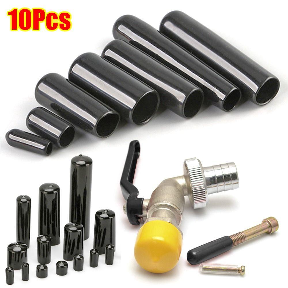 10pcs Durable Protective Lid Silicone Thread Protection Rubber Cap Nut Seal Sleeve Stopper Plug