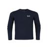 EA7 Solid Color Crew Neck Long Sleeve T-Shirt Men Tops Blue 8NPT55PJM5Z1578