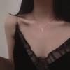 Elegant S925 Sterling Silver Water Drop Necklace - Women's Luxury Niche Design Choker with a Simple, Trendy Style.