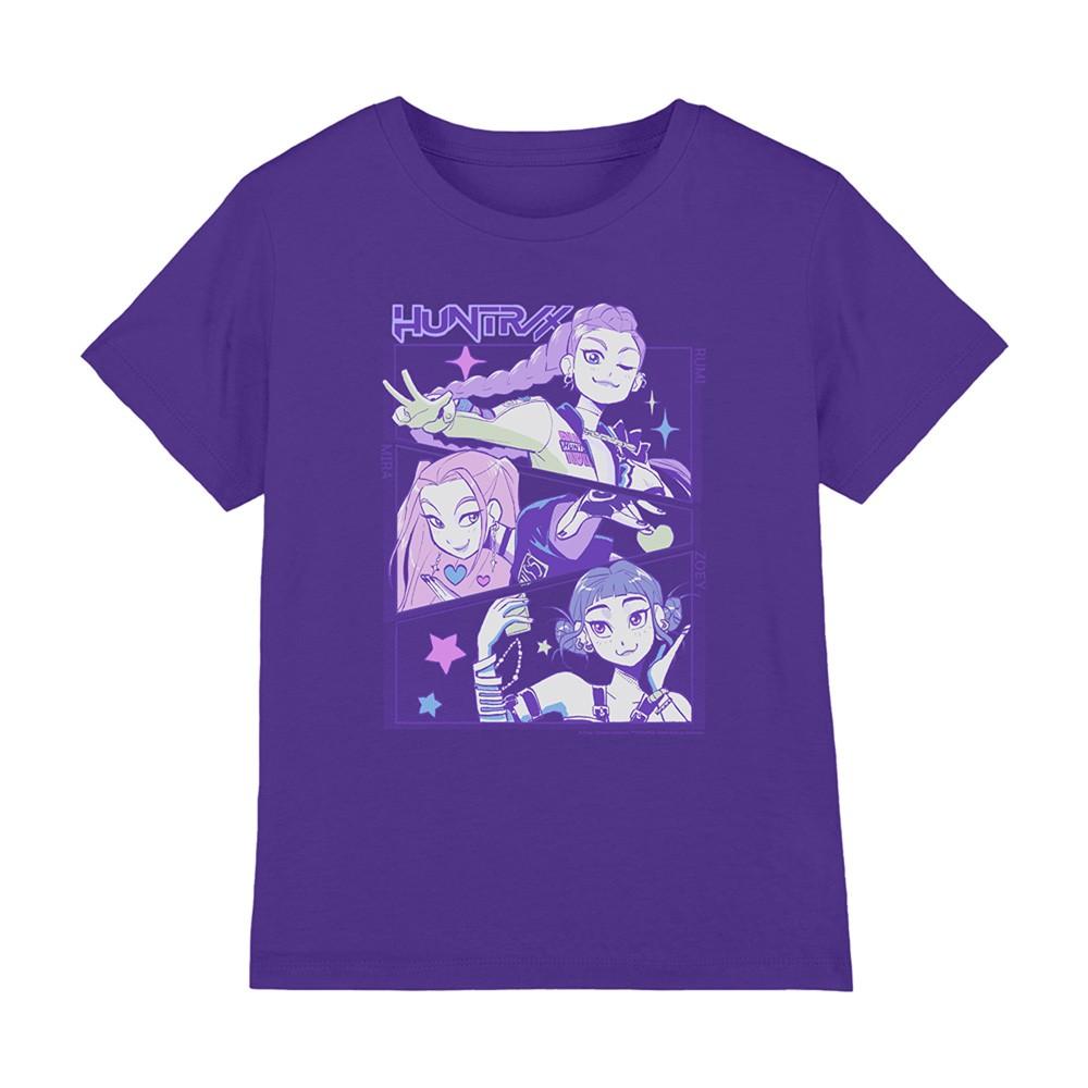 K-Pop Demon Hunters Anime Huntrix HuntrX Kids T Shirt Purple S