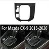 Car Center Console Gear Shift Panel Cover Trim Interior Accessories Fit for Mazda CX9 CX-9 2016 2017 2018 2019 2020 2021 2022 (Carbon Fiber Black)