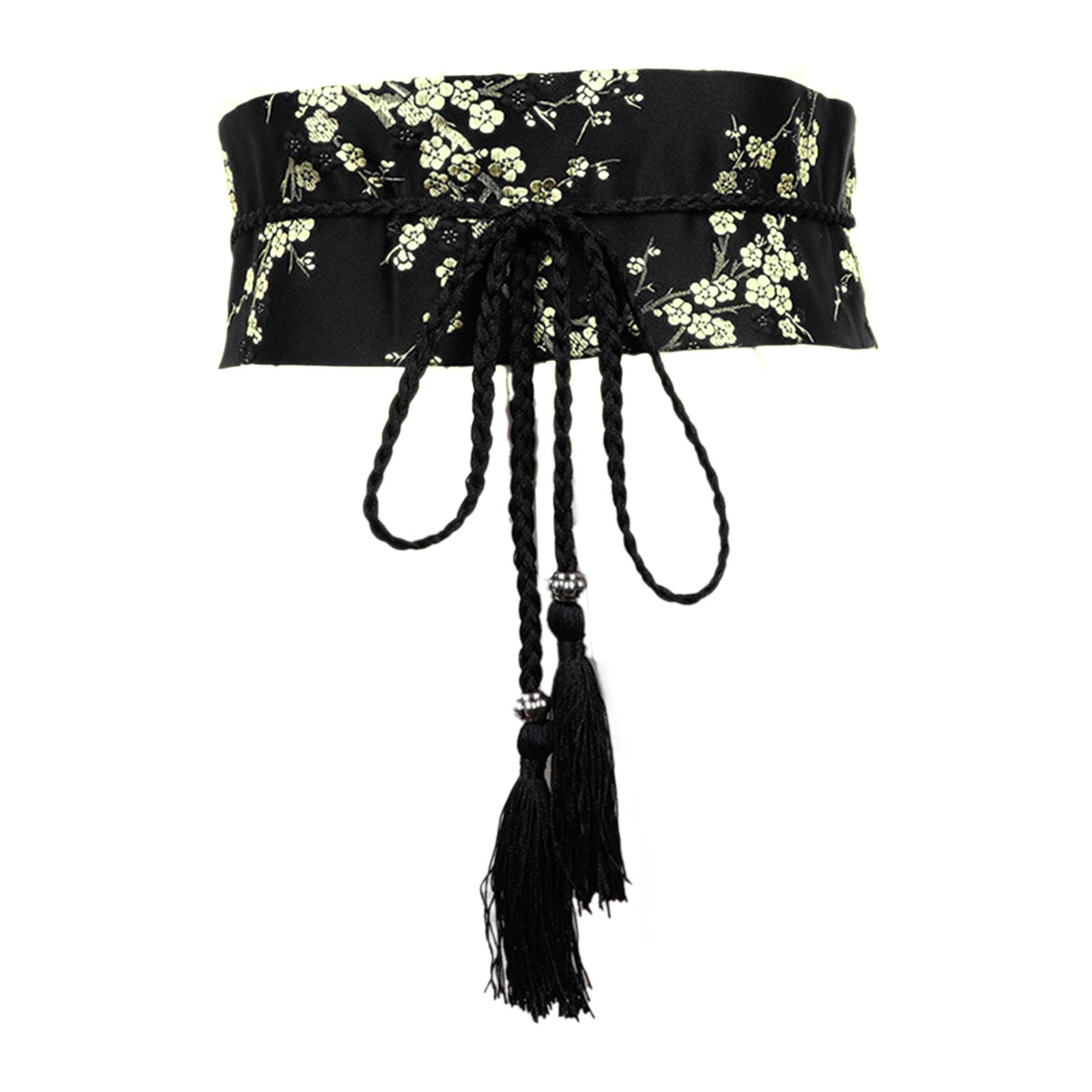 Cornbread Vintage Hanfu-tailleband voor dames, elegante Chinese stijl riem met kwastjes, accessoire voor Hanfu-kleding uit de Han-dynastie. beige