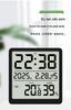 Ultra-thin Indoor Multifunctional Alarm Clock with Thermometer and Magnetic Attachment #3702