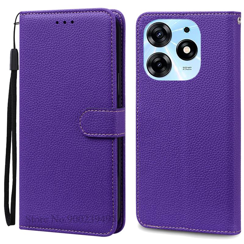 

Чехол для Tecno Spark 10 Pro, кожаный чехол-кошелек, флип-чехол для Techno Spark 10 Pro, чехол-книжка, чехол для телефона Tecno Spark 10 Pro Tecno Spark 10 Pro темно-фиолетового