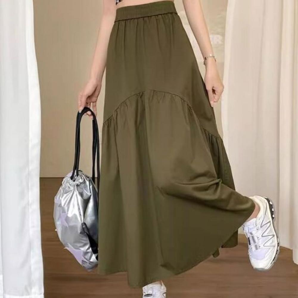 Shop Women S Comfy elaStic Body Cover Flare Daily Long Skirt Won wSk Wfk61rg
