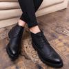 Autumn Martin Boots Men's British Style High-top Business Casual Shoes Brock Inner Heightening Leather Shoes Trend Versatile Men's Shoes