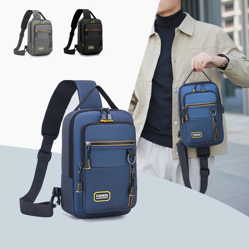 Fashion Men Chest Bag High Quality Nylon MEN Crossbody Bags Waist Packs Stylish Elegant Men Bag Handbag Chest Pack Shoulder Bag