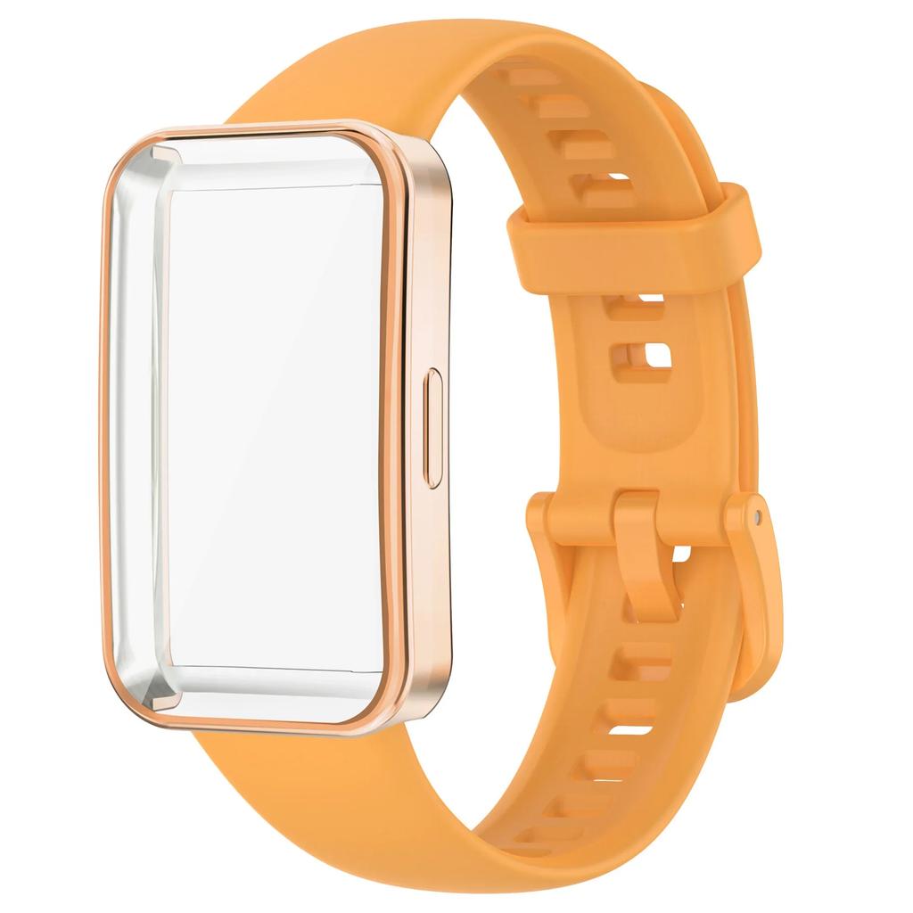 Silicone Watchbands For Huawei Band 9 Strap Replacement Strap For Huawei Band 8 Correa Bracelet Screen Protector Accessories