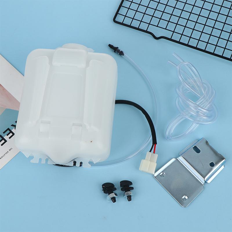 Car Windshield Washer Reservoir Tank Universal 2Pin with 12V Pump Hose Jet for Superior Glass Spray Cleaning Ease