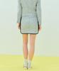 Near And Dear Check Tweed Mini Skirt