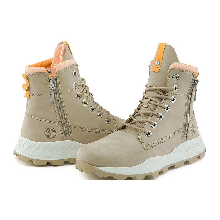 Timberland Brooklyn Series Versatile Work Short Boots Outdoor Men boots Light-Brown A2HUV