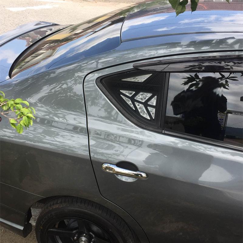Heckseitenscheibenleisten & Sonnenschutz für 2013-2020 Nissan Almera