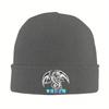 Blue-Eyes White Dragon Knitted Hat for Women Men Skullies Beanies Autumn Winter Hat Acrylic Japanese Anime Yu-Gi-Oh Casual Caps