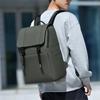 Unisex Laptop Backpack Waterproof Casual Daypack with Flap and Buckle Closure