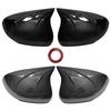 Decoration Door Mirror Cover For Mercedes-Benz A-Class -2025 Carbon Fiber Glossy Black Car Rearview Accessories