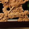 Dragon Horse Spirit Carving - Cliff Cypress Wood Decoration for Home/Office, Housewarming, or New Beginnings 