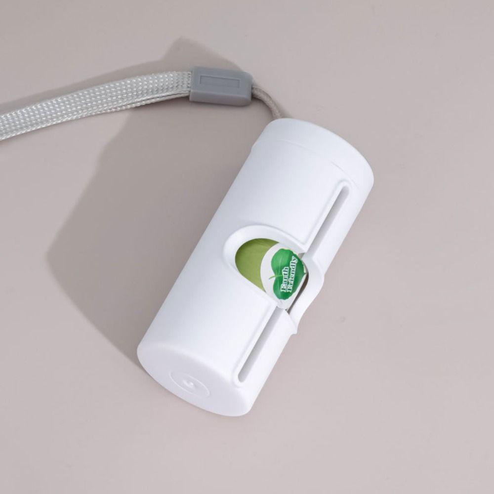 

Практичный диспенсер для мешков для мусора, прочный держатель для мешков с собачьими какашками белый