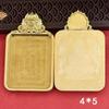 Tibetan Thangka Gold Necklace: Non-fading, Waterproof GAU Box Pendant, Multi-size Options