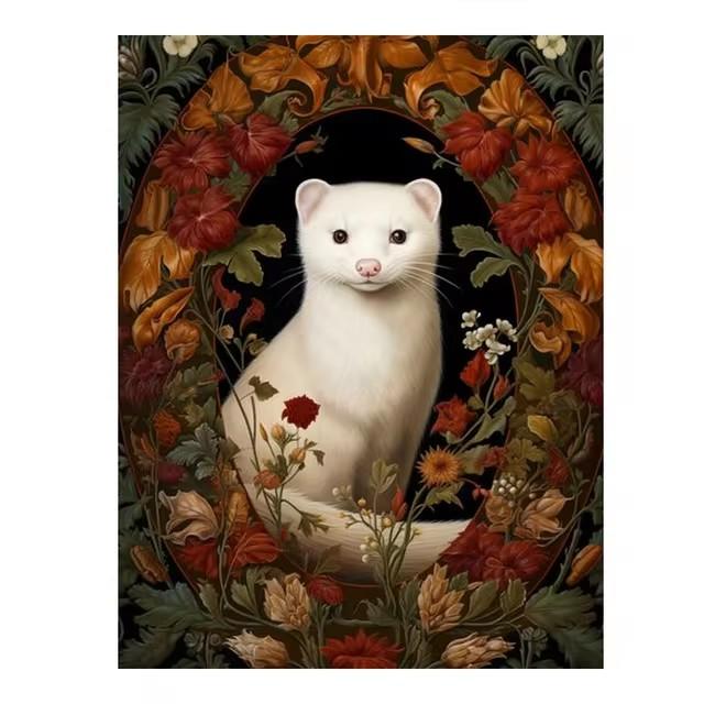 DIY Diamond Painting Flowers Animals New 2024 Cross Stitch Mosaic Panda Raccoon Elephant Cat Diamond Embroidery Sale Home Decor