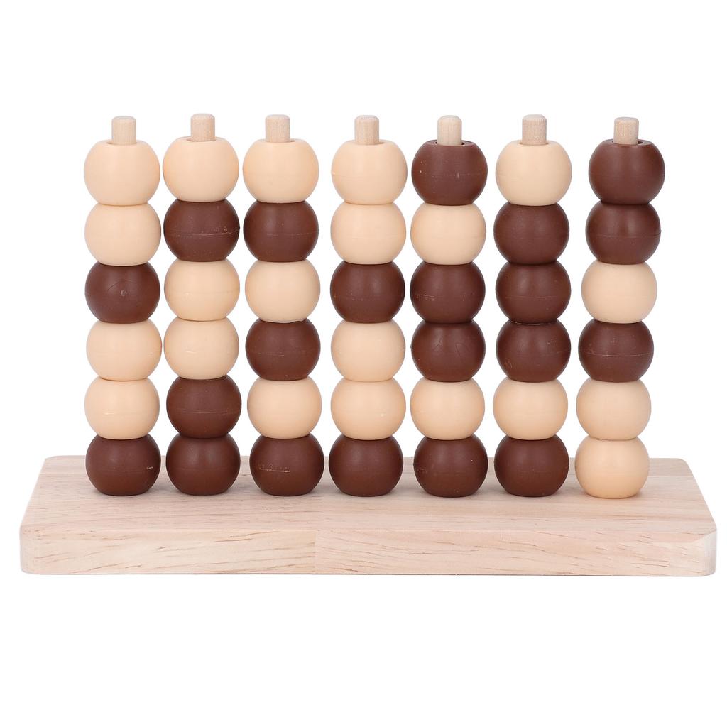Beaded 3D Table Game Chess Toy 4 Connect Chess Toy Early Educatioal Puzzle Interactive Two Player