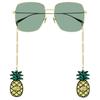 Gucci Casual Minimalist Logo Oval Sunglasses Women sunglasses GG1031S008