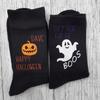 Personalised Halloween Socks Boo Pumpkin Autumn Spooky Socks Halloween Gothic Party Decor Accessories Photo Props Friend Present