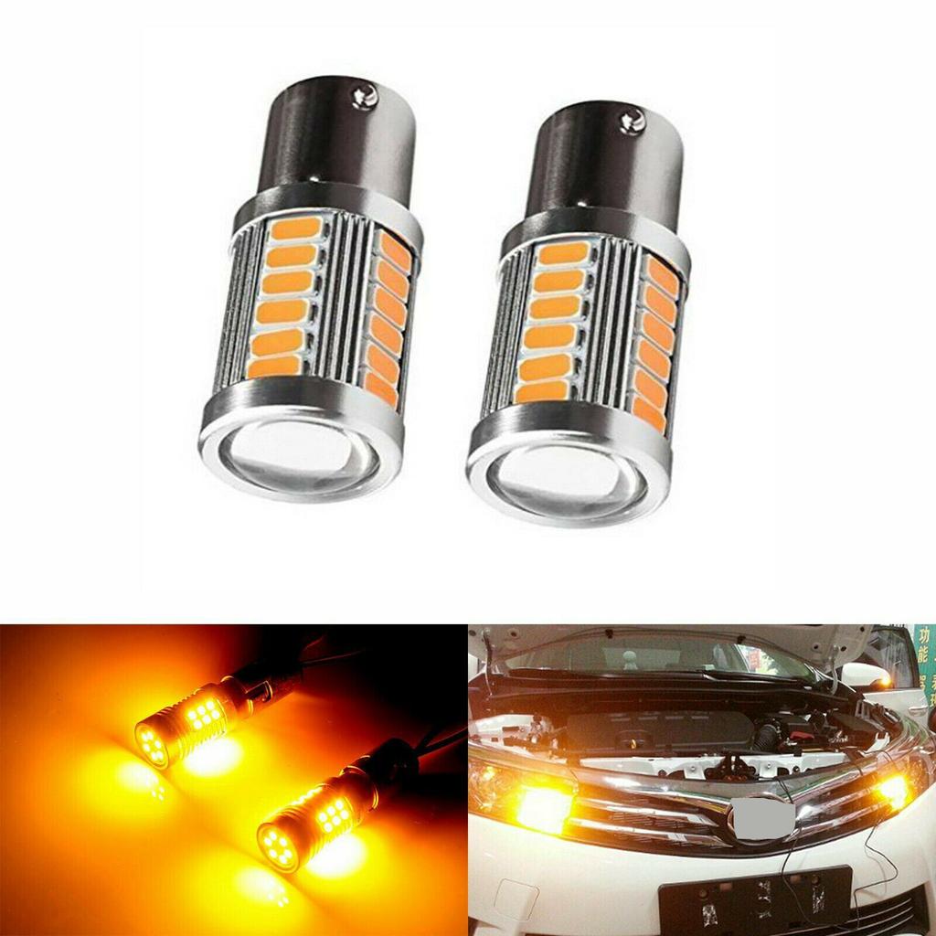Blinker-LED-Glühbirnen Gelb 1156 2 Stück Bernstein