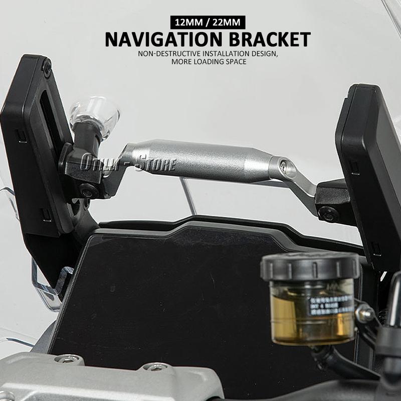For Tiger1200 Tiger 1200 GT Pro 2023 2024 GPS Navigation Bracket Motorcycle Stand Mobile Phone USB Charge Holder