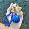 1/2Pcs Keyring Holder Creative Colorful Key Accessories Basketball Keychain 9 Colors Car Key Chain Plastic Ball Bag Pendant