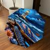 1PC Lighthouse Sea_Turtle Umbrella-8-Rib Reinforced, Automatic Open, Lightweight & Durable, Fashion Accessory for Outdoor, J0380