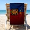 Spain FC Crest Printed Beach Towel, Super Soft Microfiber, Perfect Gift Birthday, for Pool, Beach, Travel, for family and friends