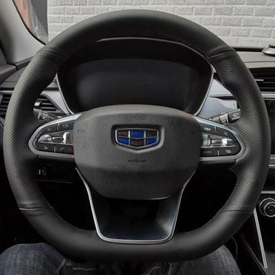 Custom Steering Wheel Braid Cover 100% Fit For Geely Atlas Pro Azkarra 2022 Auto Interior Accessories Steering