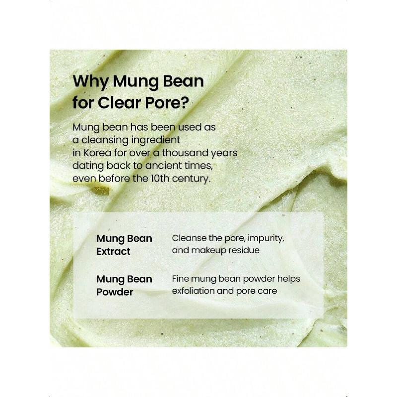 Beplain Mung Bean PH-Balanced Cleansing Foam160ml | Fragrance-Free | Non-Comedogenic Tested | Deep Pore Facial Cleanser | Suitable For Sensitive Skin