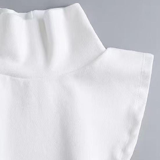 Women Fake Collar Solid Color Easy to Wash Comfortable False Collar Thickened Soft Scarf Collar Versatile Clothing Accessory