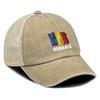Czapka typu snapback z nadrukiem flagi Rumunii, patriotyczna czapka taty, nakrycie głowy, daszek przeciwsłoneczny, retro, osłona przeciwsłoneczna, regulowana czapka typu trucker