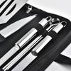 Stainless Steel Oven Set Barbecue Combination Tools Outdoor Barbecue Grill Barbecue Set Barbecue Set Storage Portable Cloth Bag Baking Tools