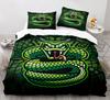 Cartoon SnakeBed Linen,Microfibre Bedding Sets, Children's Bed Linen with Zip Room Decor  Duvet Cover  for Teenagers  Adult