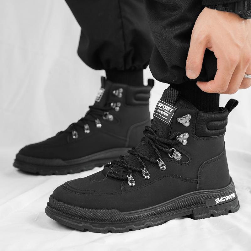 

Discounted Classic Men s Shoes 2024 Spring and Autumn Trendy Casual Shoes Outdoor Thick soled Running Sports Shoes sneakers men 44 чёрный