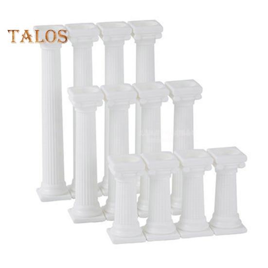 4Pcs/Set Cake Pillars Food Grade Easy Clean Columnar Modern Decorative Birthday Cake Fondant Support Pillar Kitchen Accessories