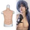 KUMIHO Muscle Handsome Silicone Fake Fake One Size Fits Ivory and White Suit, Cosplay, Macho, Muscles, Cross-dressing, Suit, Abs, Muscles, Half-Body,