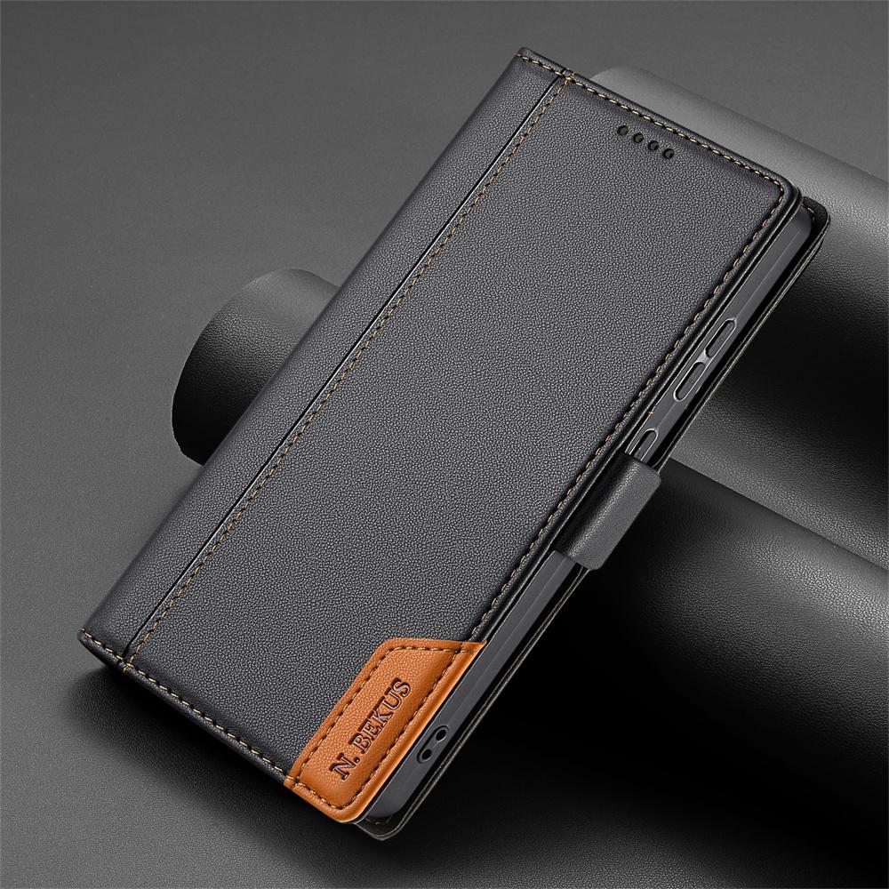 

Flip Leather Phone Case for Samsung Galaxy S25 Edge S24 FE S23 Ultra S22 Plus A17 A07 A16 A36 A56 A26 A54 Magnetic Wallet Cover Galaxy S23+ чёрный